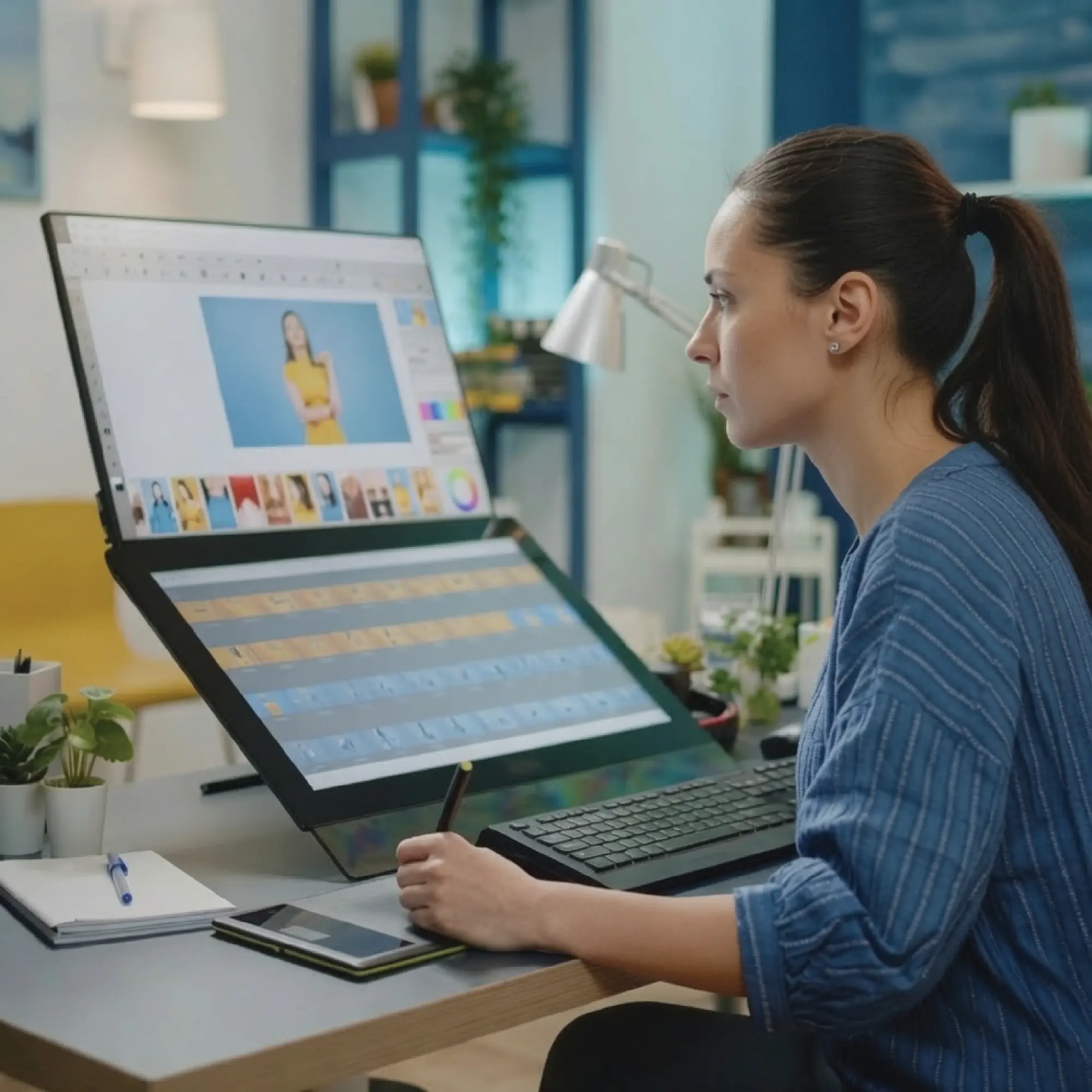Remote Graphic Designer professional supporting international hiring and workforce operations